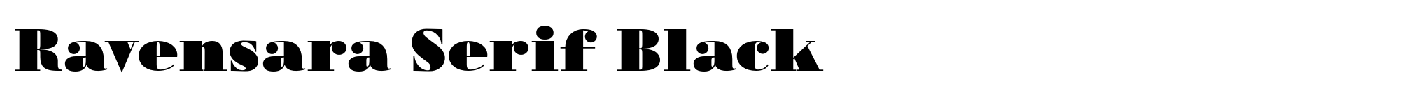 Ravensara Serif Black image